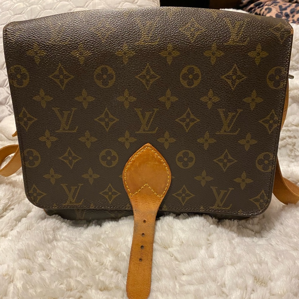 Authentic LOUIS VUITTON Cartouchiere Shoulder Bag
